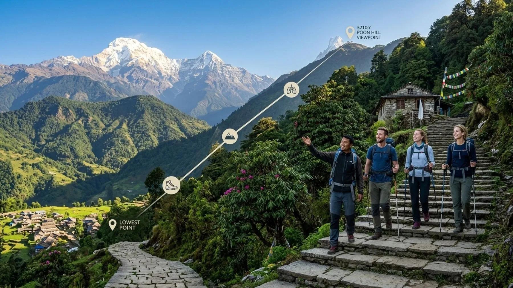 Altitude Difficulty of ghorepani poon hill trek