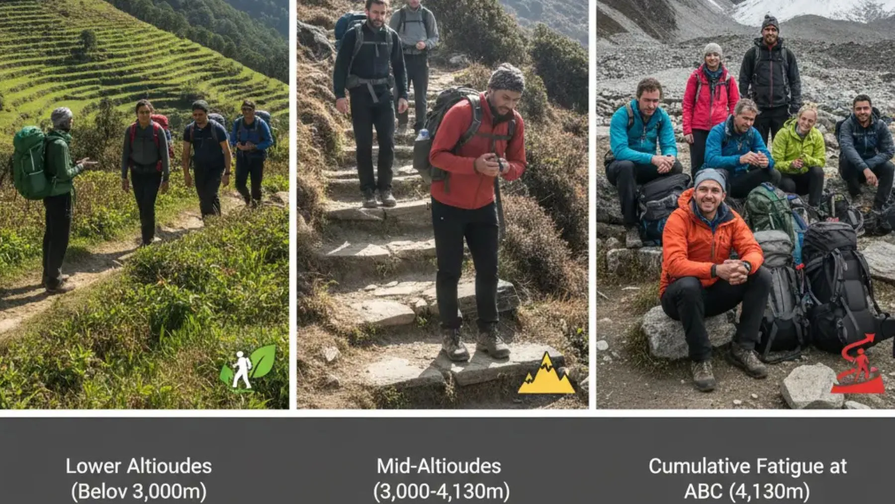 Altitude Difficulty and Cumulative Fatigue on the ABC Trek