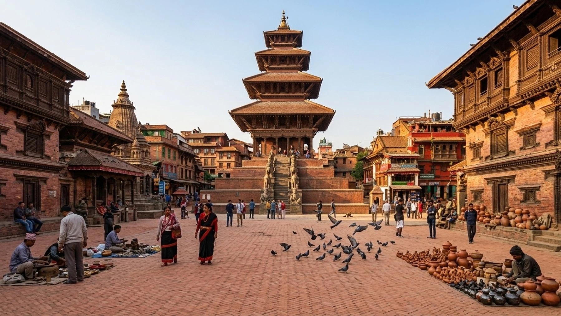 Bhaktapur Durbar Square as as best places to visit in Kathmandu