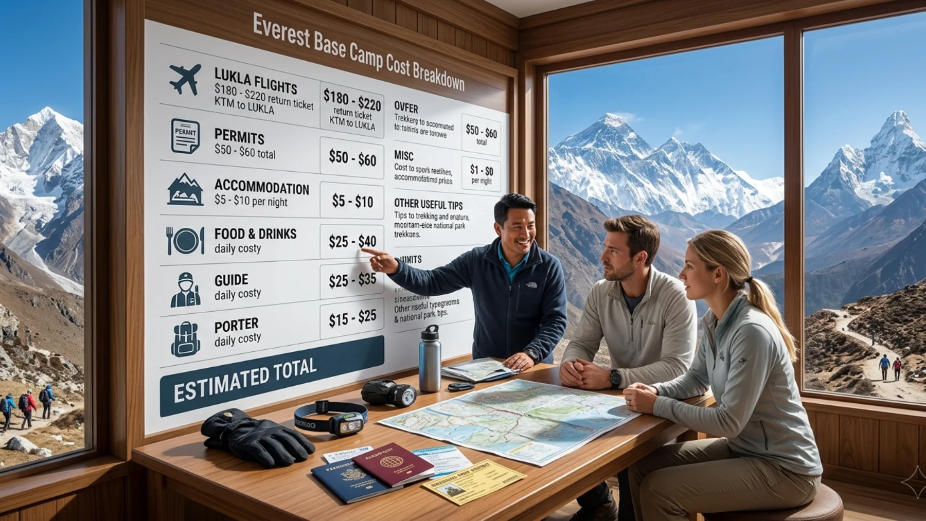 Everest Base Camp Trek Cost Breakdown (Detailed Guide)