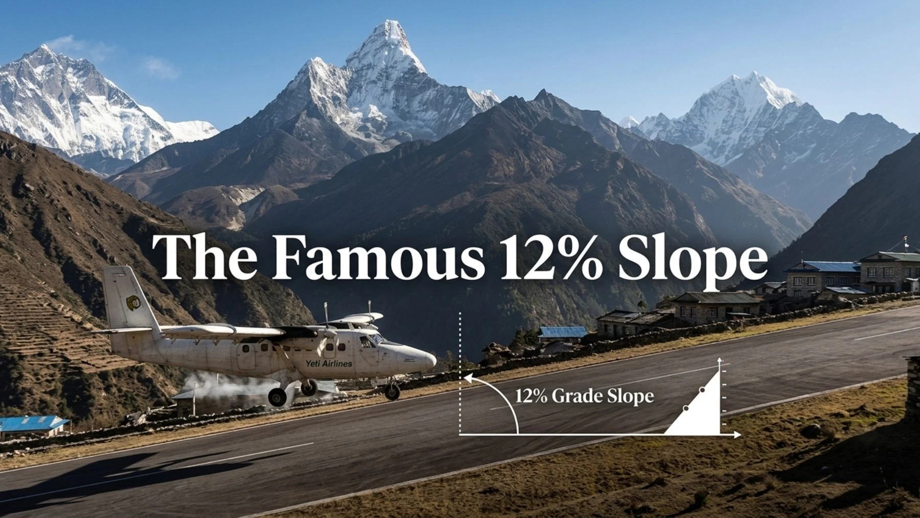 The Runway Has a Steep 12% Slope
