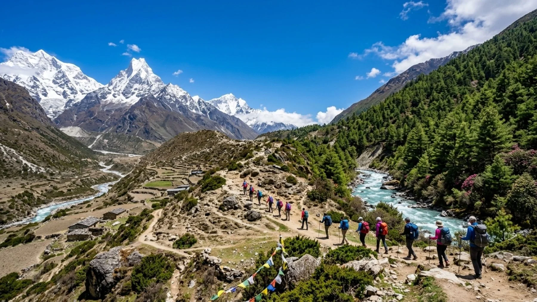 Everest vs Annapurna scenery