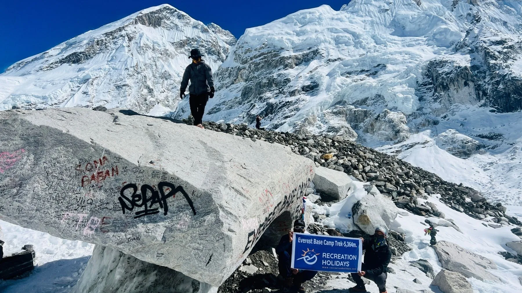 Sleeping beauty of mount everest summit push