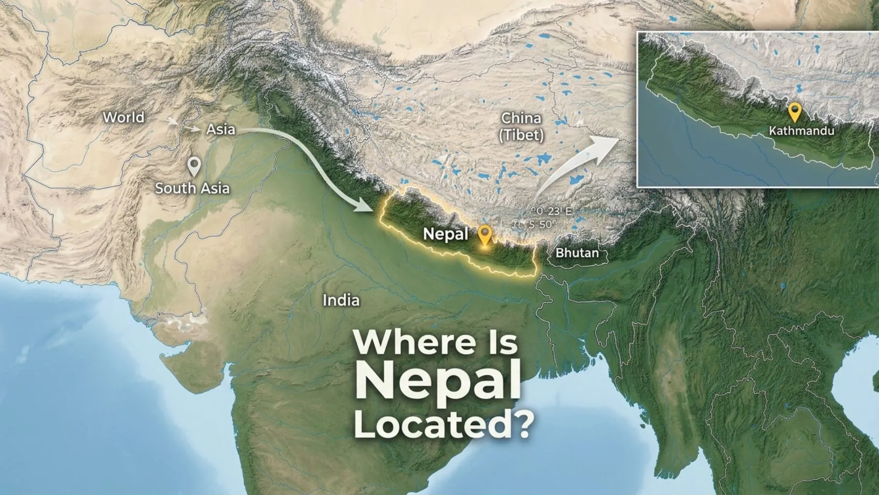 Where Is Nepal Located in Asia?