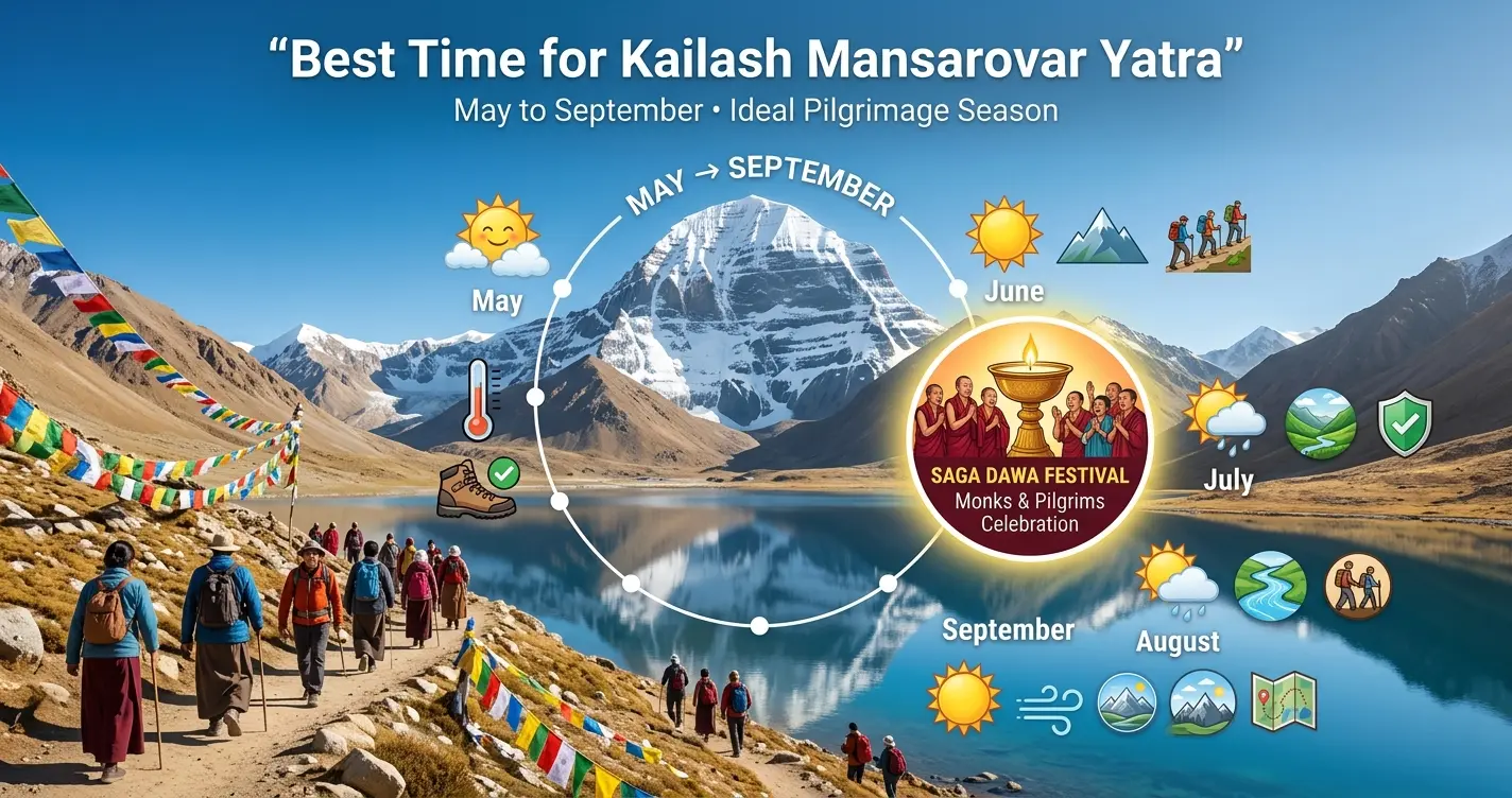 Best Time for Kailash Mansarovar Yatra: Most Favorable Months for a Spiritual Adventure